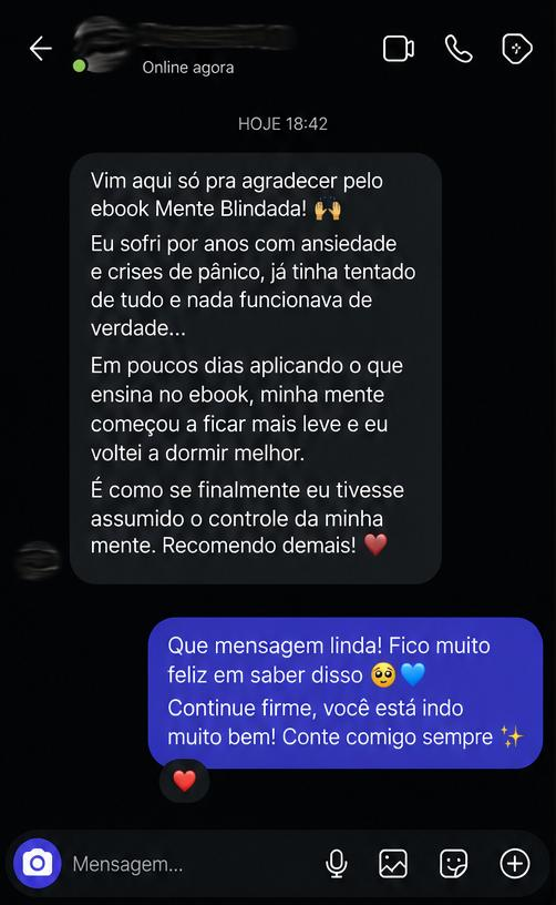 Mensagem real de cliente 4
