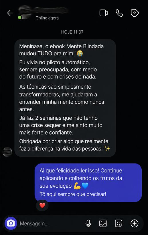 Mensagem real de cliente 5