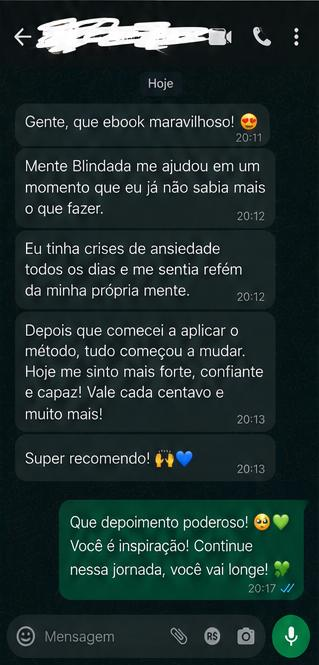 Mensagem real de cliente 8